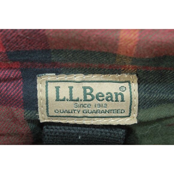 LL Bean Heritage Waxed Canvas Messenger Bag Black - Picture 10 of 14